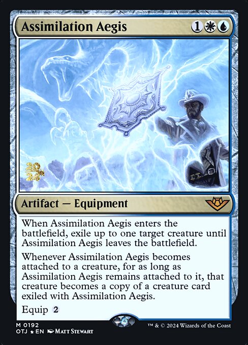 Assimilation Aegis (192s) [Outlaws of Thunder Junction Promos]