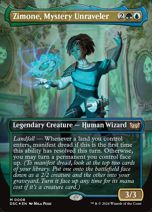 Zimone, Mystery Unraveler (8) [Duskmourn: House of Horror Commander]