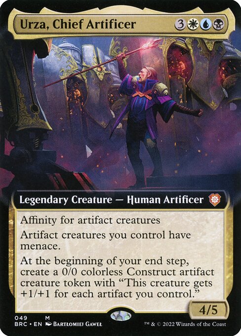 Urza, Chief Artificer (49) [The Brothers' War Commander] [Extended Art]