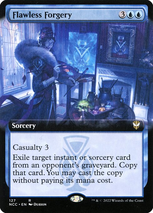 Flawless Forgery (127) [New Capenna Commander] [Extended Art]