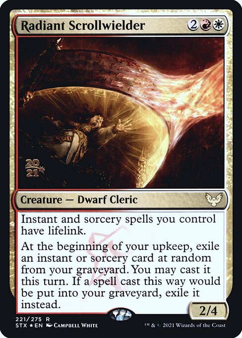 Radiant Scrollwielder (221s) [Strixhaven: School of Mages Promos]