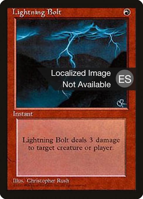 Lightning Bolt (208) [Fourth Edition Foreign Black Border]