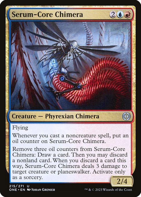 Serum-Core Chimera (215) [Phyrexia: All Will Be One]
