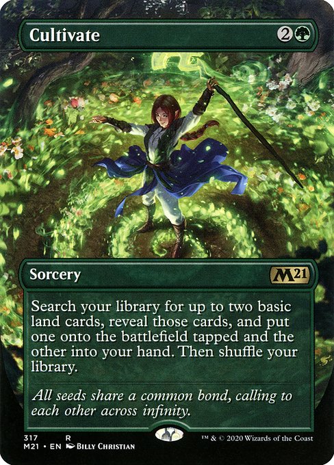 Cultivate (317) [Core Set 2021] [Borderless]