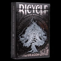 Bicycle Black Dragon Playing Cards image 0