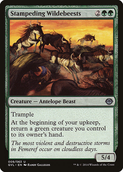Stampeding Wildebeests (9) [Duel Decks Anthology: Garruk vs. Liliana]