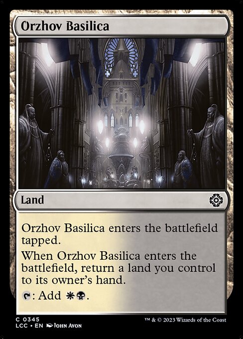 Orzhov Basilica (345) [The Lost Caverns of Ixalan Commander]