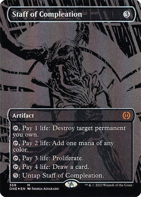Staff of Compleation (358) [Phyrexia: All Will Be One] [Borderless]