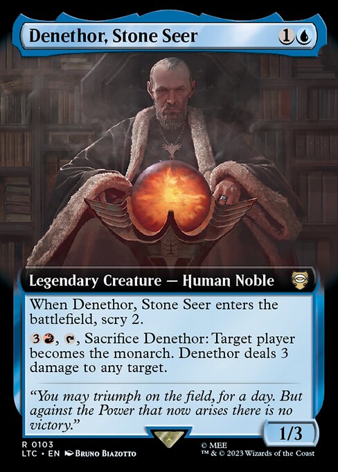 Denethor, Stone Seer (103) [Tales of Middle-earth Commander] [Extended Art]