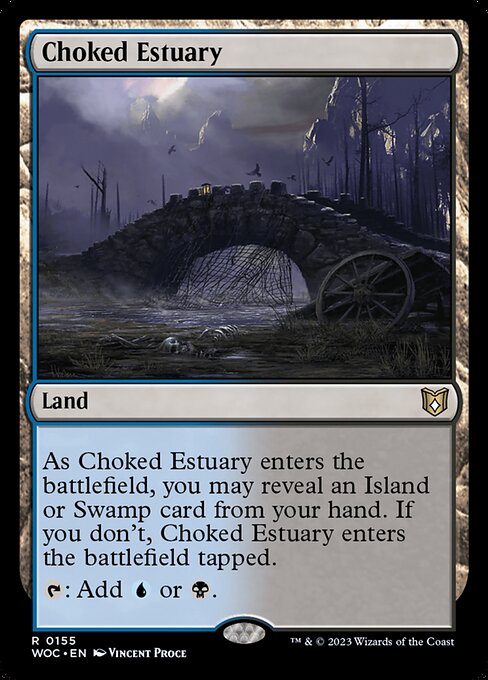 Choked Estuary (155) [Wilds of Eldraine Commander]