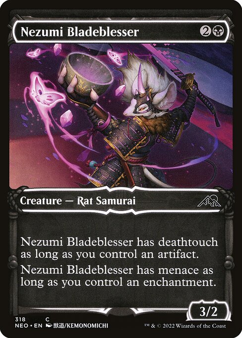 Nezumi Bladeblesser (318) [Kamigawa: Neon Dynasty] [Showcase]
