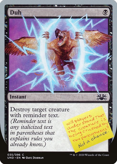 Duh (35) [Unsanctioned]