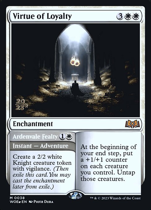 Virtue of Loyalty // Ardenvale Fealty (38s) [Wilds of Eldraine Promos]
