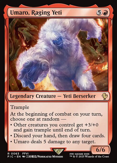 Umaro, Raging Yeti (63) [Final Fantasy Commander]