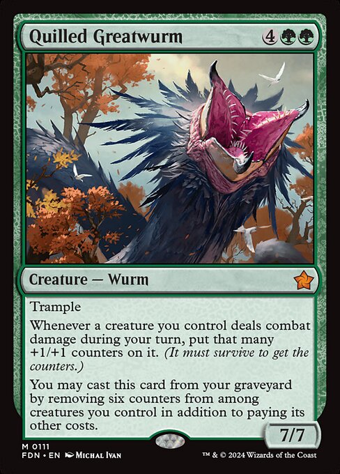 Quilled Greatwurm (111) [Foundations]