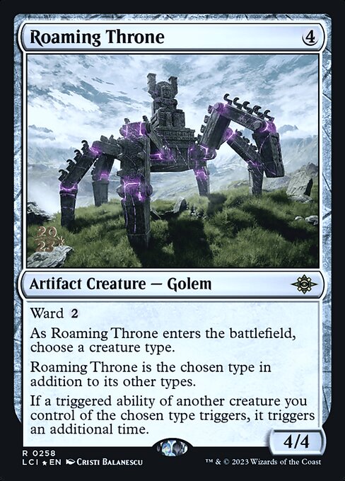Roaming Throne (258s) [The Lost Caverns of Ixalan Promos]