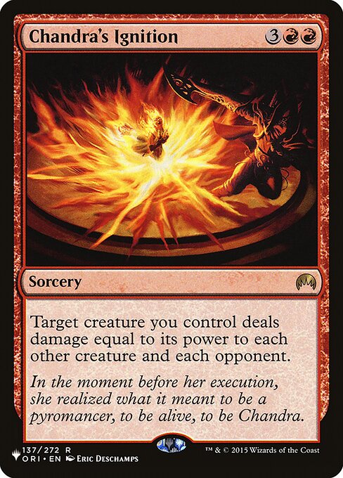 Chandra's Ignition (ORI-137) [The List]