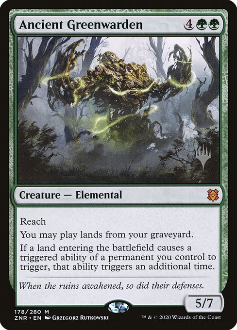 Ancient Greenwarden (178p) [Zendikar Rising Promos]