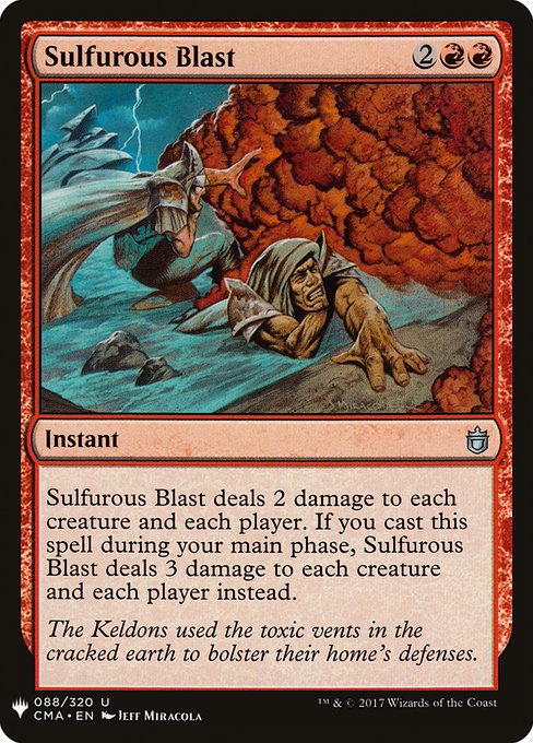 Sulfurous Blast (CMA-88) [The List]