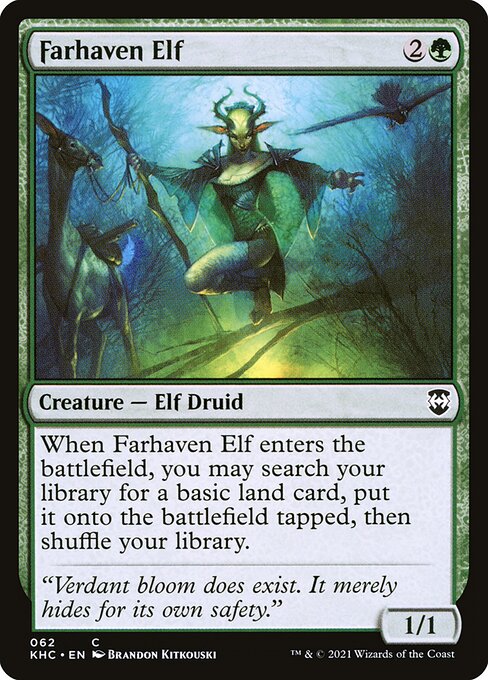 Farhaven Elf (62) [Kaldheim Commander]