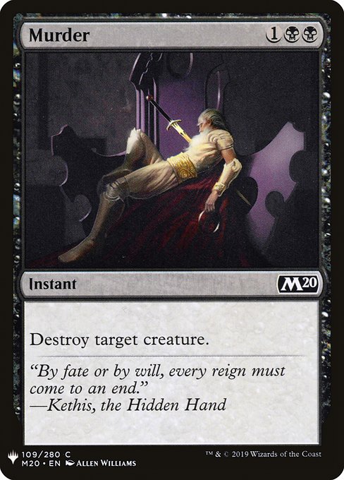 Murder (M20-109) [The List]