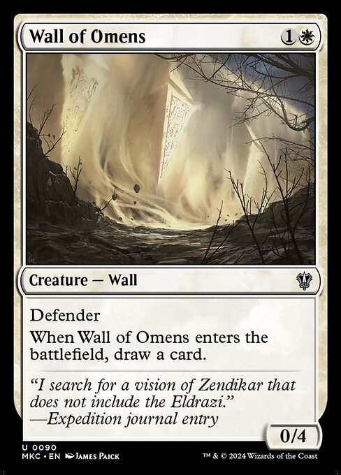 Wall of Omens (90) [Murders at Karlov Manor Commander]