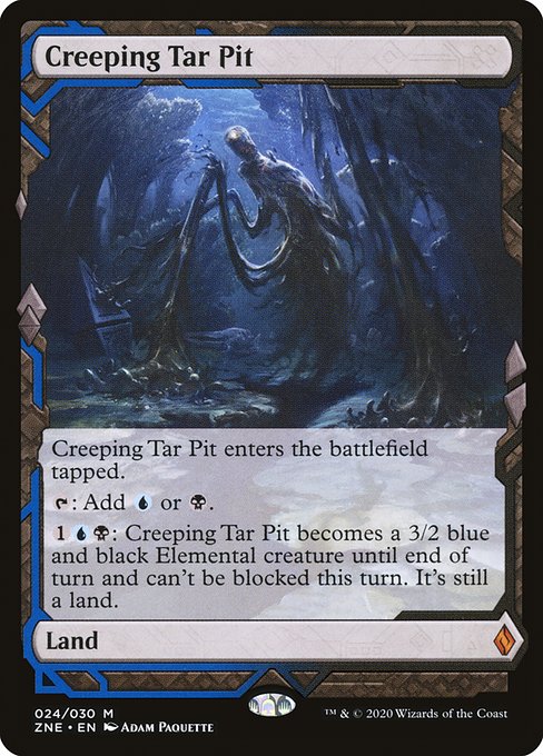 Creeping Tar Pit (24) [Zendikar Rising Expeditions]