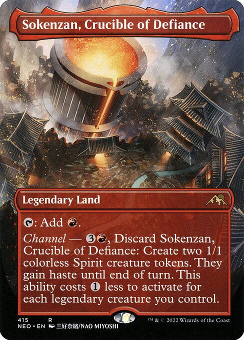 Sokenzan, Crucible of Defiance (415) [Kamigawa: Neon Dynasty] [Borderless]