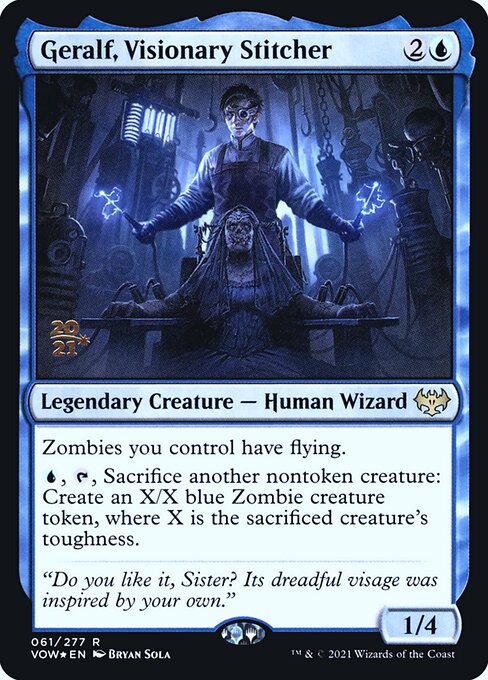 Geralf, Visionary Stitcher (61s) [Innistrad: Crimson Vow Promos]
