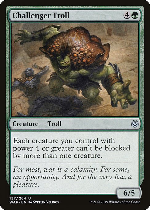 Challenger Troll (157) [War of the Spark]
