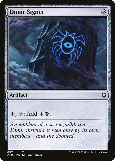 Dimir Signet (857) [Commander Legends: Battle for Baldur's Gate]