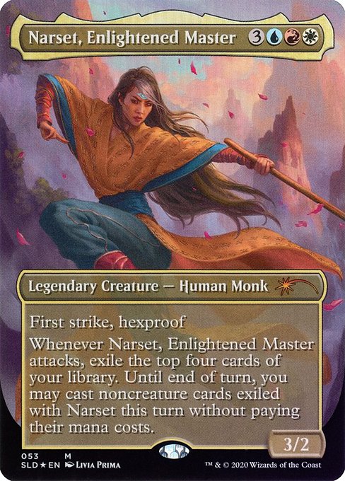 Narset, Enlightened Master (53) [Secret Lair Drop] [Borderless]