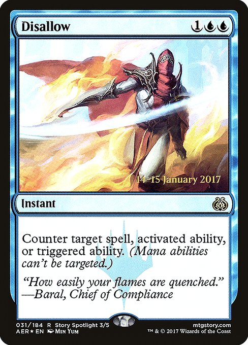 Disallow (31s) [Aether Revolt Promos]