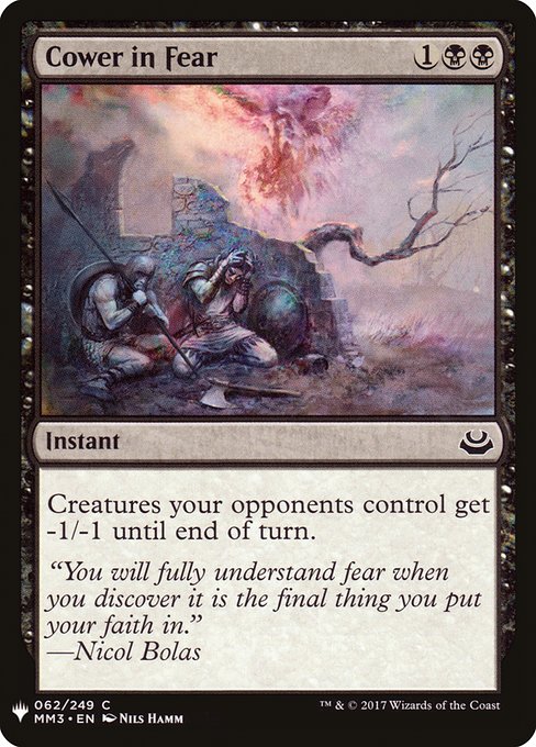 Cower in Fear (MM3-62) [The List]