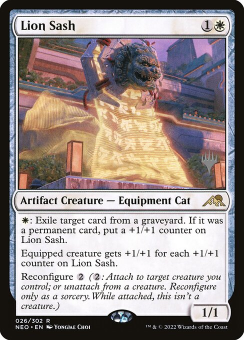 Lion Sash (26p) [Kamigawa: Neon Dynasty Promos]