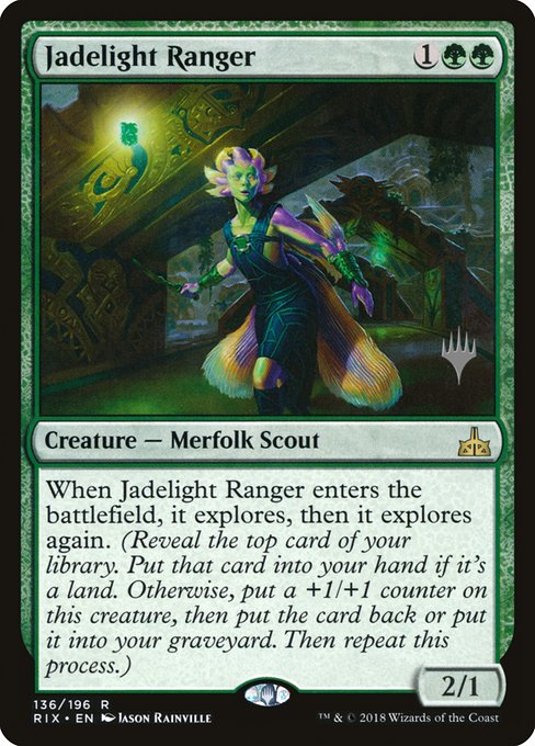 Jadelight Ranger (136p) [Rivals of Ixalan Promos]