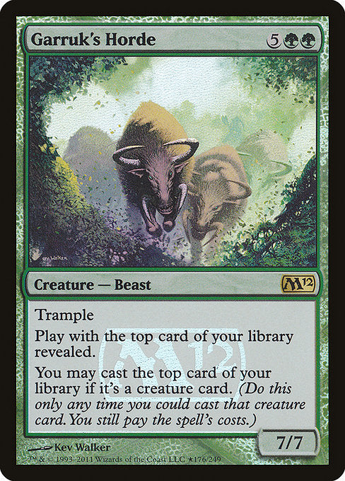Garruk's Horde (176★) [Magic 2012 Promos]