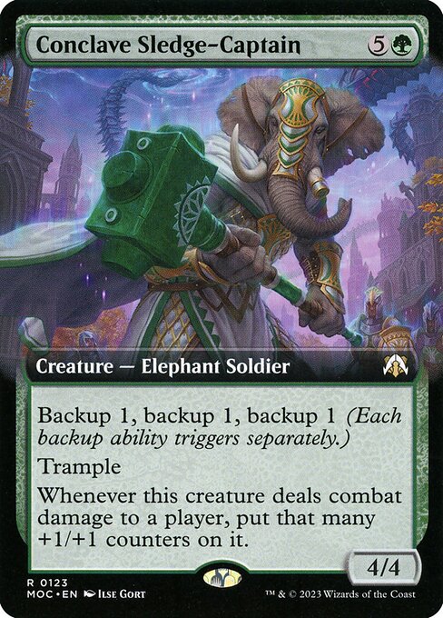 Conclave Sledge-Captain (123) [March of the Machine Commander] [Extended Art]