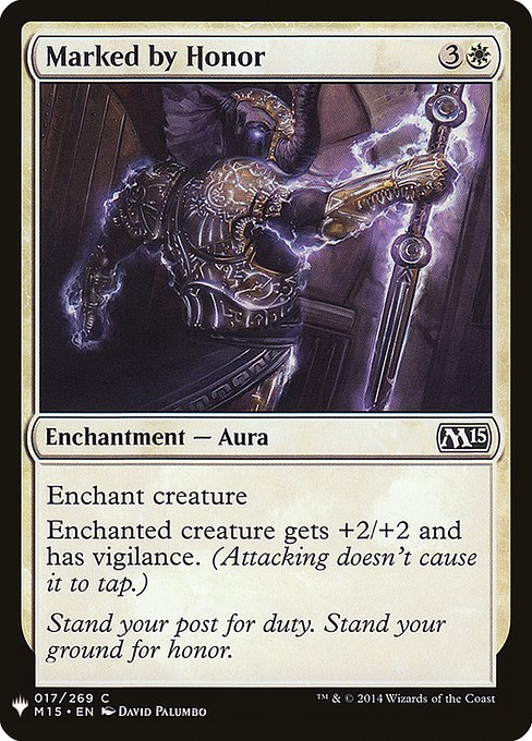 Marked by Honor (M15-17) [The List]