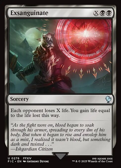 Exsanguinate (276) [Final Fantasy Commander]