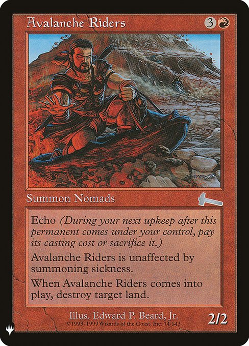 Avalanche Riders (ULG-74) [The List]