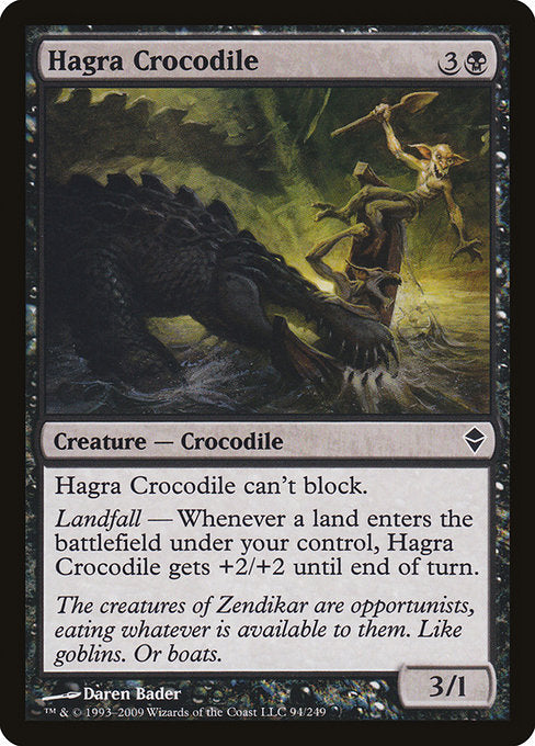 Hagra Crocodile (94) [Zendikar]
