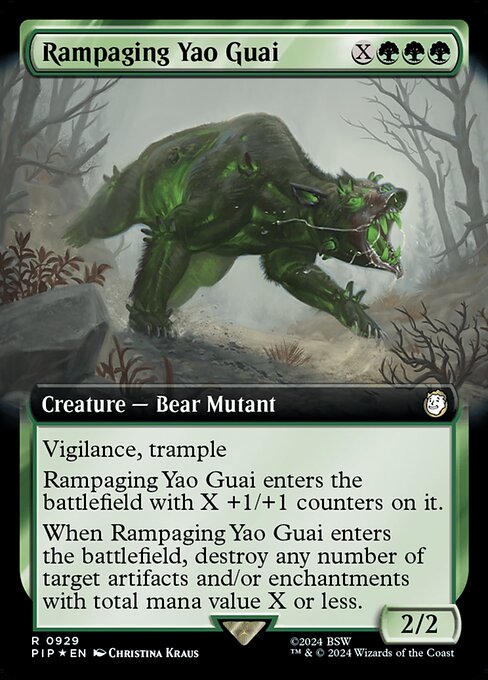 Rampaging Yao Guai (929) [Fallout]