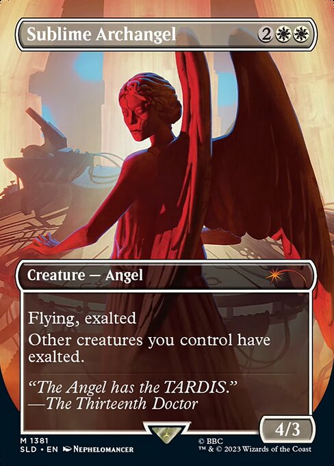 Sublime Archangel (1381) [Secret Lair Drop] [Borderless]