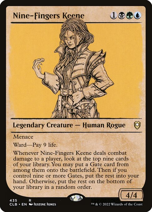 Nine-Fingers Keene (435) [Commander Legends: Battle for Baldur's Gate] [Showcase]