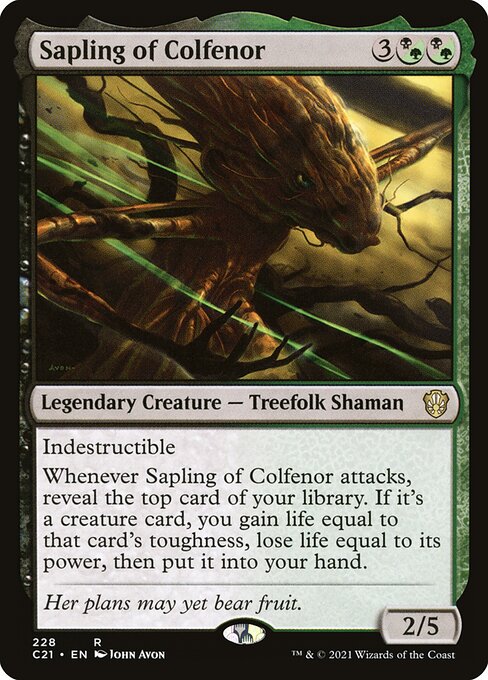 Sapling of Colfenor (228) [Commander 2021]