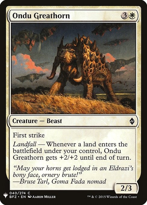 Ondu Greathorn (BFZ-40) [The List]