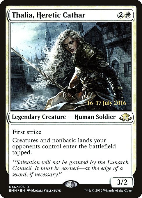 Thalia, Heretic Cathar (46s) [Eldritch Moon Promos]