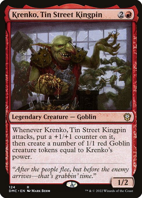 Krenko, Tin Street Kingpin (124) [Dominaria United Commander]
