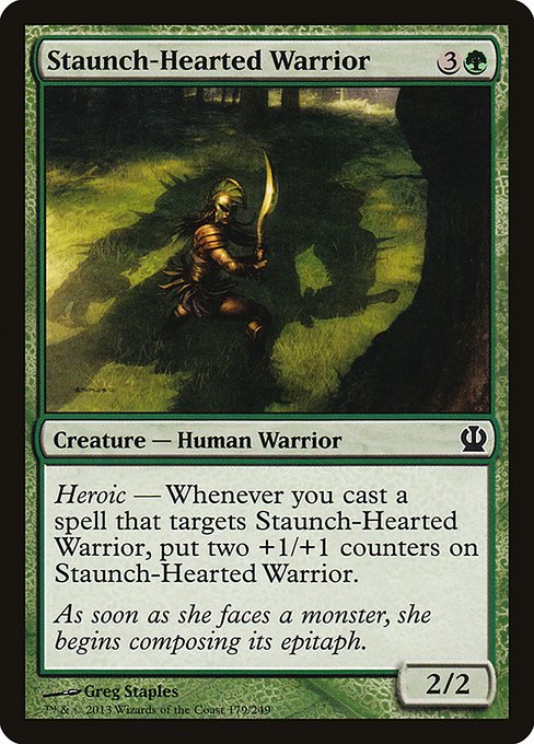 Staunch-Hearted Warrior (179) [Theros]